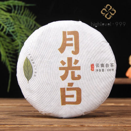 100g White Tea Mini Cake Yunnan Large‑Leaf Ancient Tree Moonlight Beauty Tea