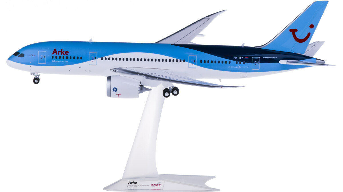 1:200 29CM Herpa Arke BOEING 787-8 Passenger Airplane ABS Plastic Aircraft Model