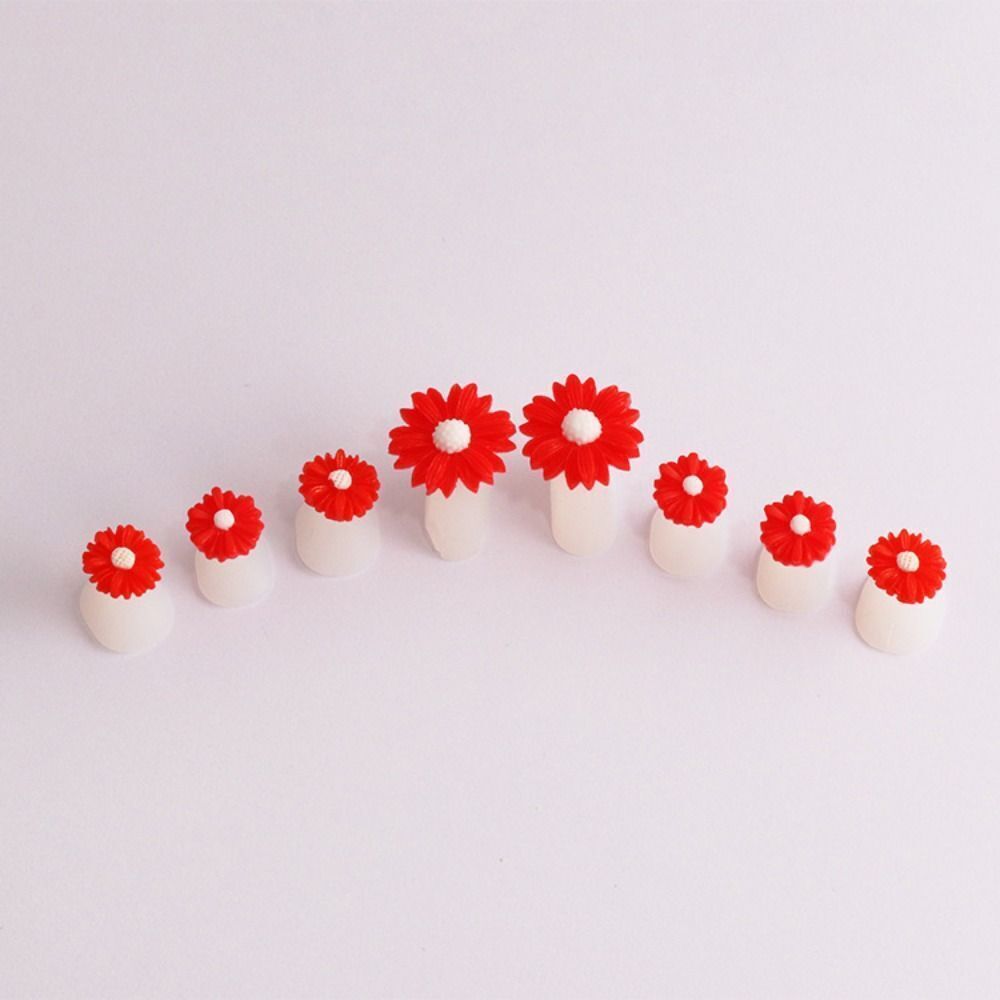 Nail Art Tools 8Pcs Soft Silicone Foot Finger Divider DIY Pedicure Toe Separator