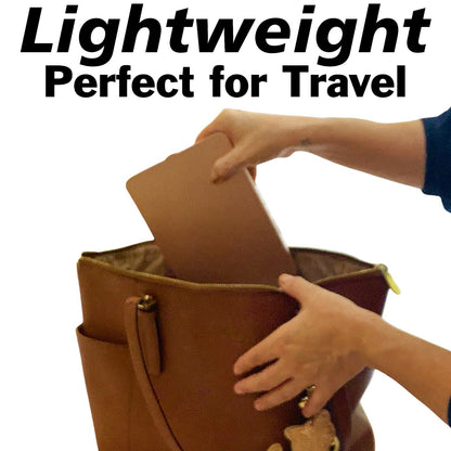 LED Lighted Travel Makeup Mirror, Rechargeable Illuminated Portable Mirror