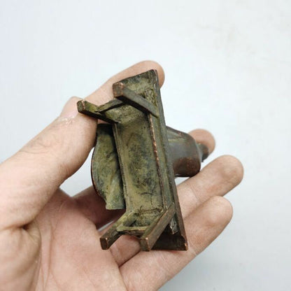 7x7cm Copper Bench Buddha Ornaments Lohan Buddha Tea Table Ornaments