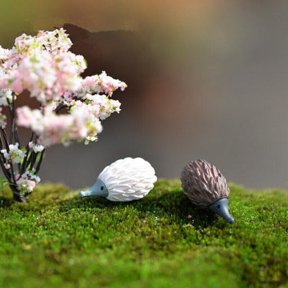 Moss Micro Landscape Garden Deco Mini 8pcs Color Hedgehog Decoration Supplies