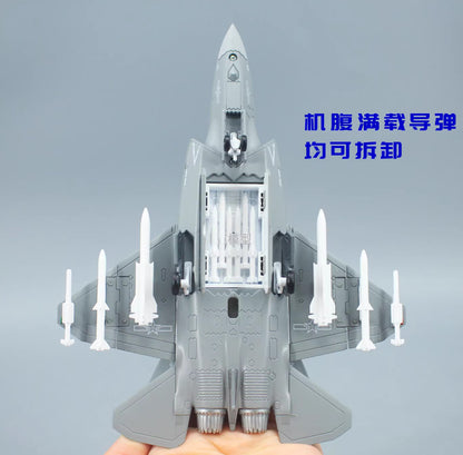 1:100 Terebo J-35 Fighter Carrier-based Aircraft Diecast Military Airplane Model