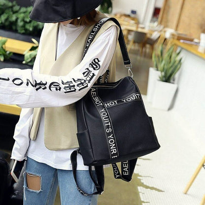 Female School Bag Girl's Backpack Casual Letter Travel Backpack Daily Campus Bag