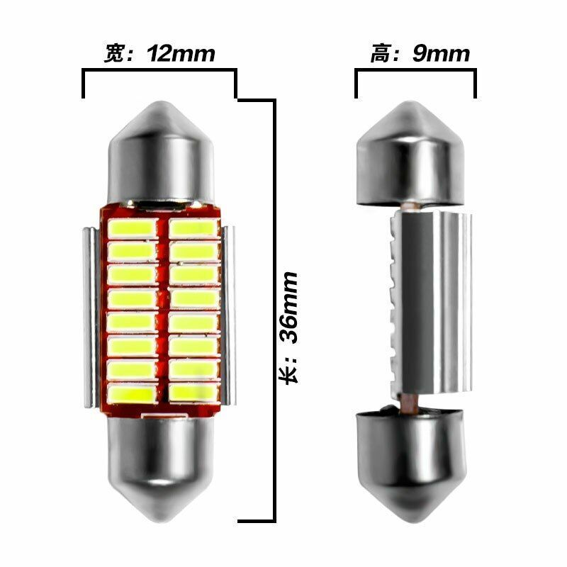 LED Bulb C5W C10W 31mm 36mm 39mm 42mm Super Bright 4014 SMD Canbus Auto Interior