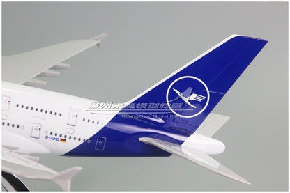 45CM 1:160 Lufthansa AIRBUS A380 D-AIMF Passenger Airplane Resin Aircraft Model