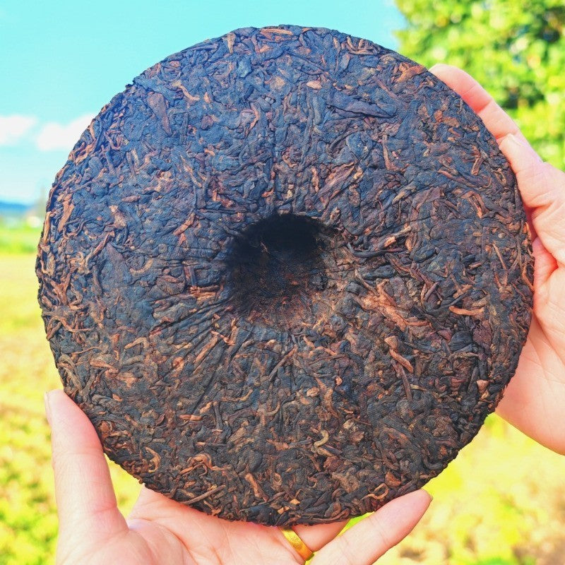357g Authentic Yunnan Old Ban Zhang Mellow Aroma Pu'er Tea Ripe Tea Cake