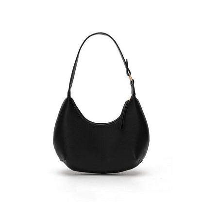 PU Leather Shoulder Bags Women Handbags Lady Sweet Half Moon Bags