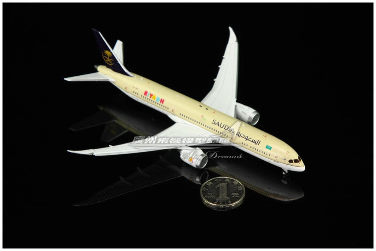1:400 JC Wings Saudia BOEING 787-9 Passenger Airplane Flap Down Diecast Model