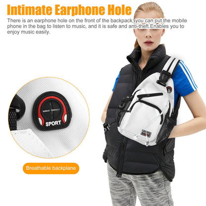 Women Outdoor Chest Pack Sport Shoulder Sling Backpack Crossbody Bag Waterproof
