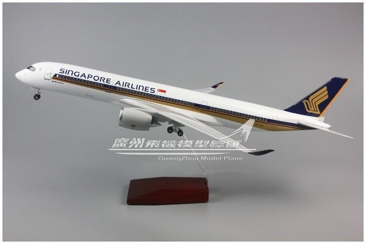 47CM 1:140 SINGAPORE AIRLINES AIRBUS A350 Airplane Landing Gear Resin Model