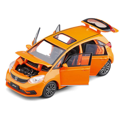 1/32 Scale Honda Fit Model Car Diecast Toy Vehicle Kids Toys for Boys Orange