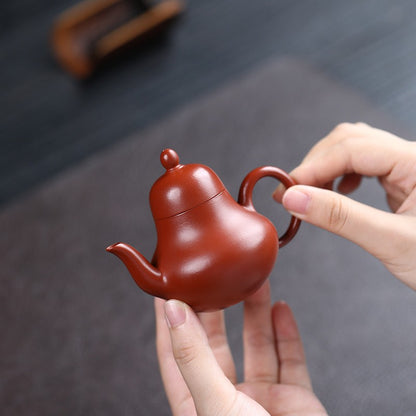 80ml True Yixing Zisha Zhu Clay Tea Pot Marked 7 Infuser Holes Small Kungfu Pots