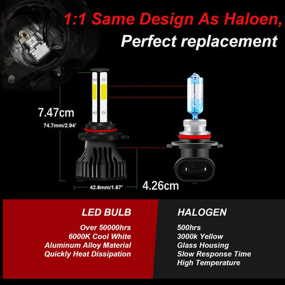 New For Chevy Silverado 1500 2500 HD 03-05 06 LED Headlights Fog Lights Bulbs