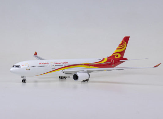 47CM 1:135 HAINAN AIRLINE AIRBUS A330 Passenger Plane Landing Gears Resin Model