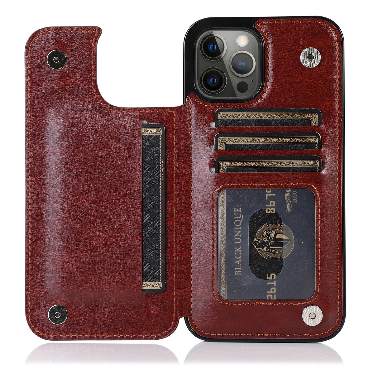 Flip PU Leather with Card Holder Wallet Stand Phone Case for Samsung S26/S25/S24