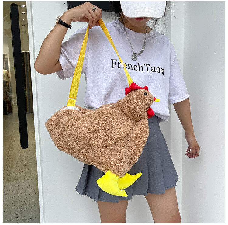 NEW Fashion Women Crossbody Bag Cartoon Chicken Pattern Casual Shoulder Bags US