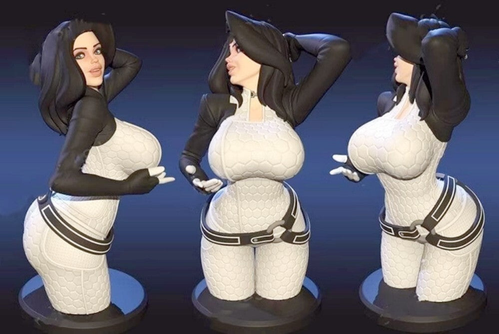 60mm resin bust figure model 3D printing of Miranda bust unassembled Unpainted