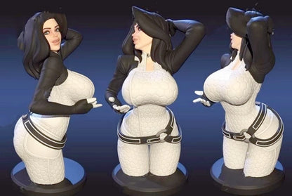 60mm resin bust figure model 3D printing of Miranda bust unassembled Unpainted