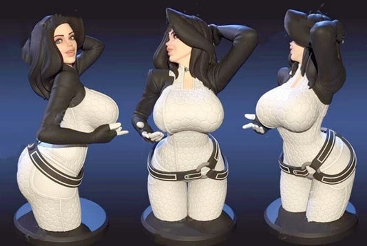 60mm resin bust figure model 3D printing of Miranda bust unassembled Unpainted