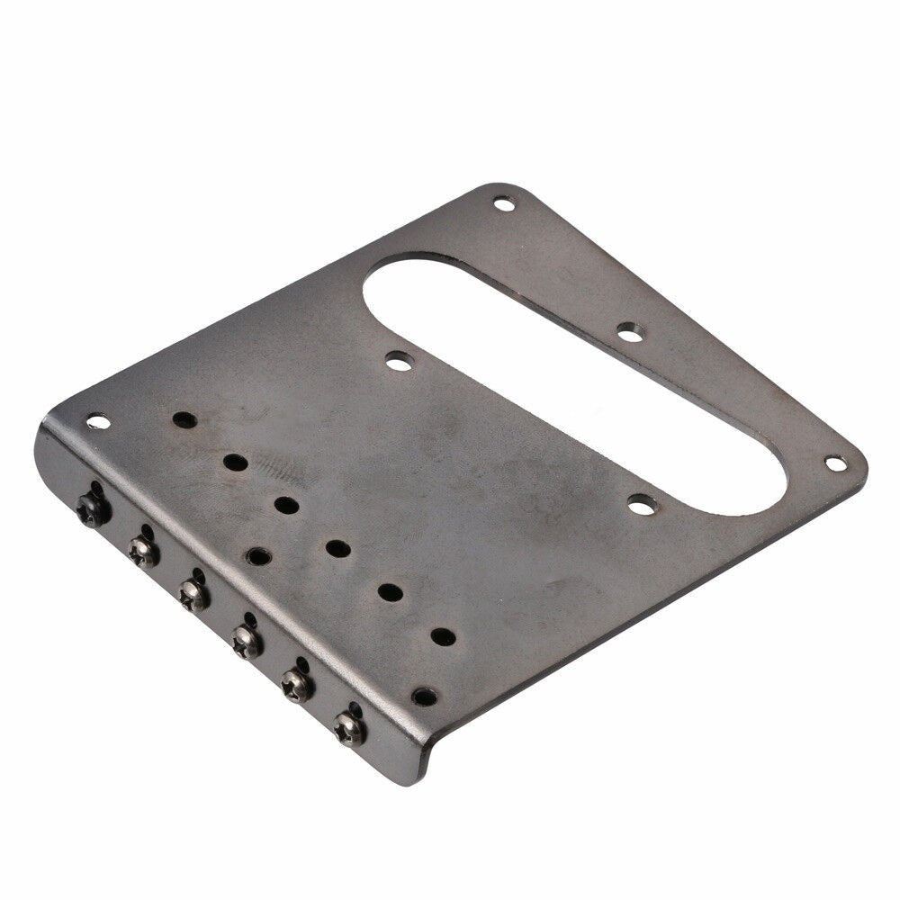 6 String Electric Guitar Saddle Volume Control Bridge Plate For Fender Tele