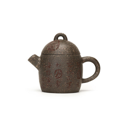 Traditional Craft True Yixing Zisha Purple Clay Tea Pot Marked 7 Infuser Holes