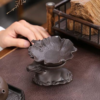 Purple Sand Tea Leaking Tea Filter Kungfu Tea Set Tea Separator Cow Tea Pet