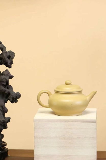 150cc chinese Yixing Handmade Zisha Green ClayTeapot ShuiPing Hu Tea Pot