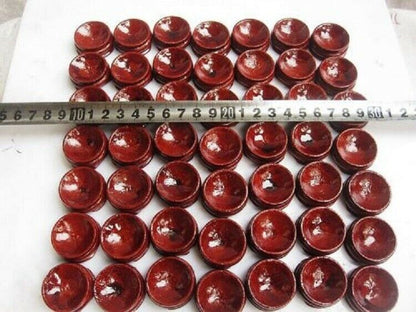 150g 50pcs wooden Stand Small Pedestal Holding CRYSTAL Sphere 28mm/WholesaleAA
