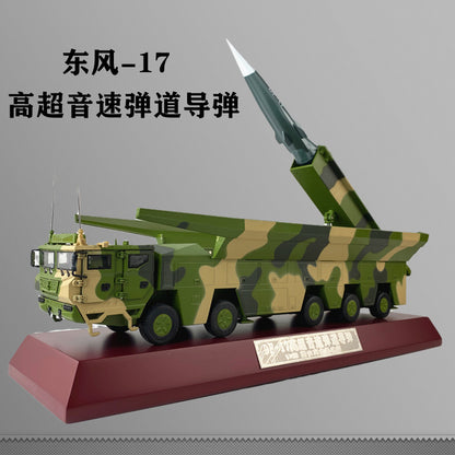 1:45 43CM DF-17 Missile Launcher Truck Diecast Military Armor Model Collection
