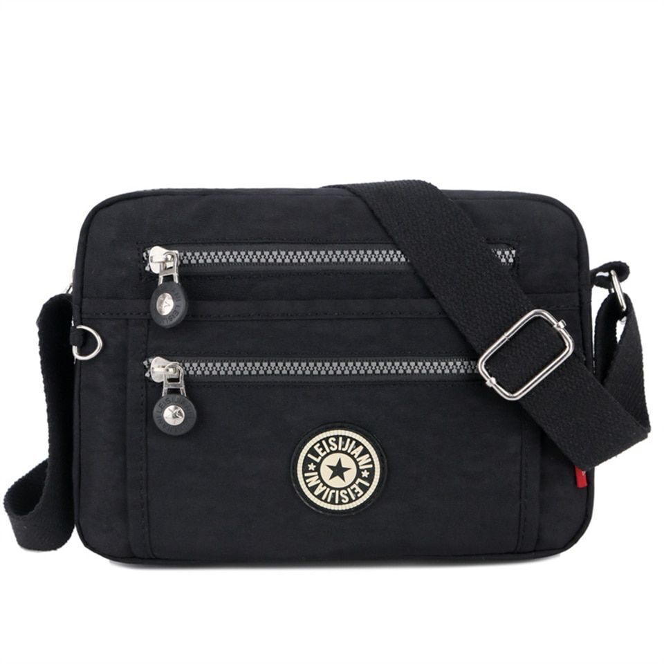 Waterproof Nylon Messenger Bag Small Shoulder Purse Crossbody Handbags 25*9*17CM