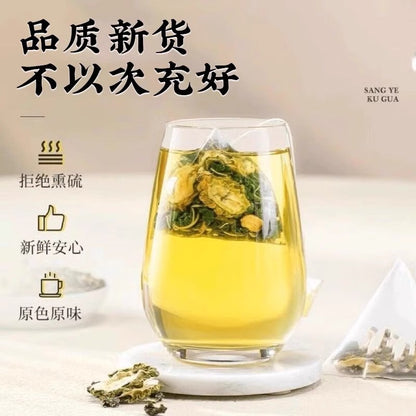 Mulberry Leaf Double Melon Tea Bitter Gourd Wax Gourd 16 Packs Health Tea Bag