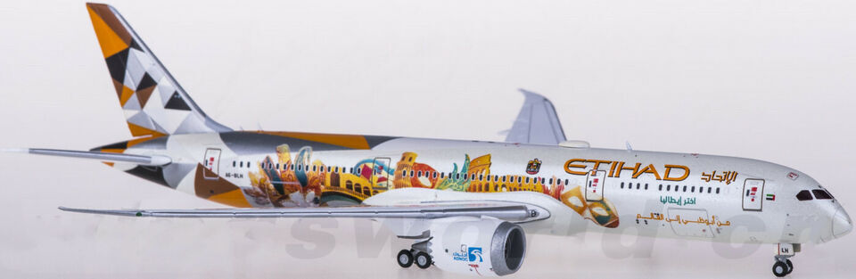 1:400 JC Wings ETIHAD BOEING 787-9 Passenger Airplane Diecast Aircraft Model
