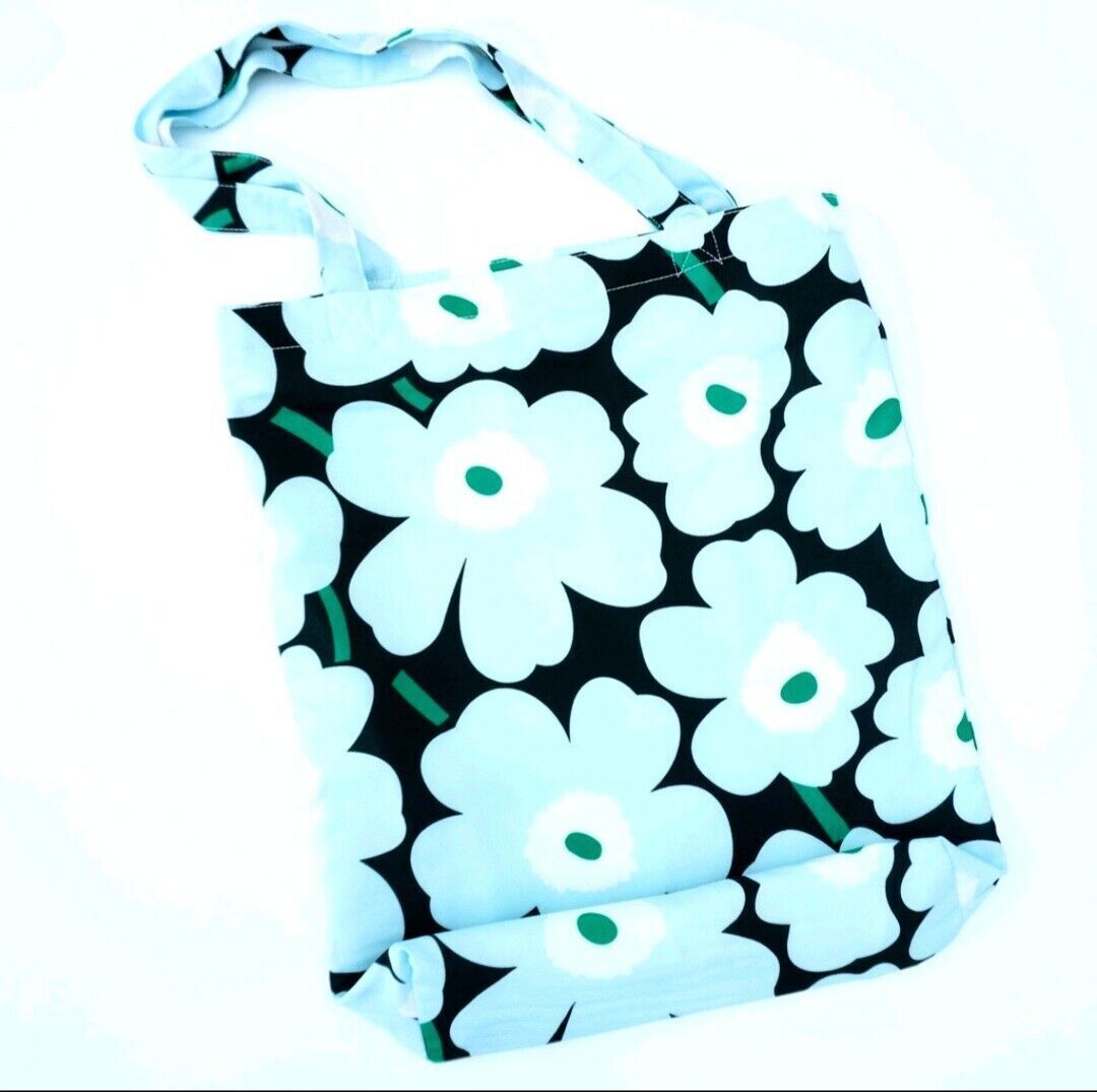 Fashion Colorful Marimekko Fabric Unikko Poppy Tote Bag, Shopping Bag For Her