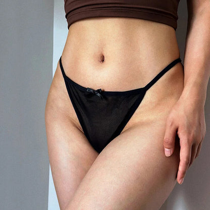2024 Sexy Women Lace Low Waist Hollow Out Thongs Panties Intimate G-String Brief