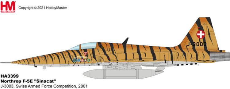 1:72 HM Northrop F-5E "Sinacat" J-3003, Swiss Armed Force Fighter Diecast Model