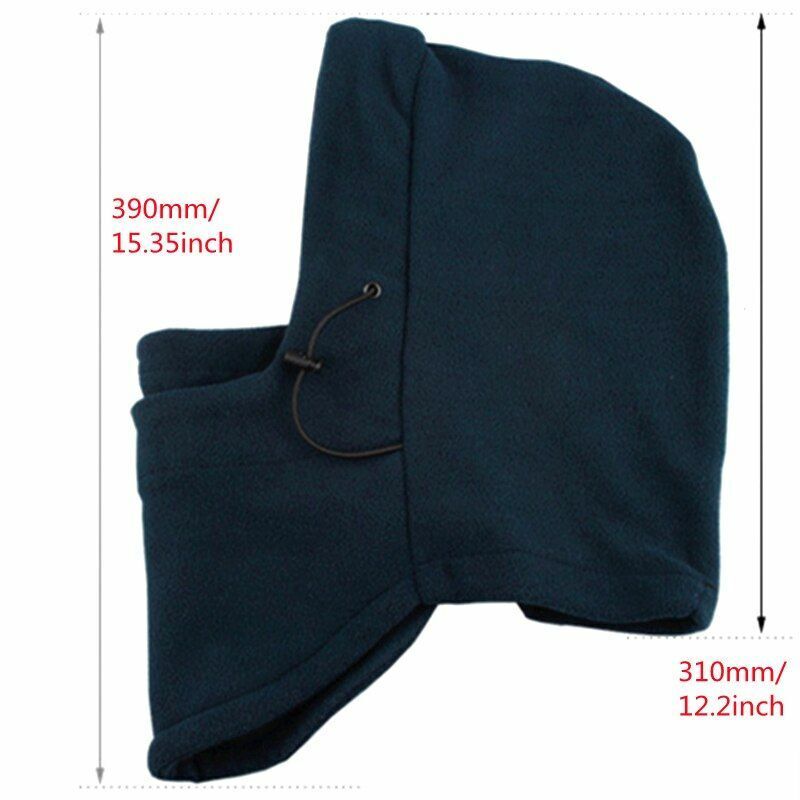 Winter Hat Thermal Fleece Balaclava Hat Hooded Neck Warmer Hiking Scarves Masks