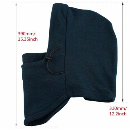 Winter Hat Thermal Fleece Balaclava Hat Hooded Neck Warmer Hiking Scarves Masks