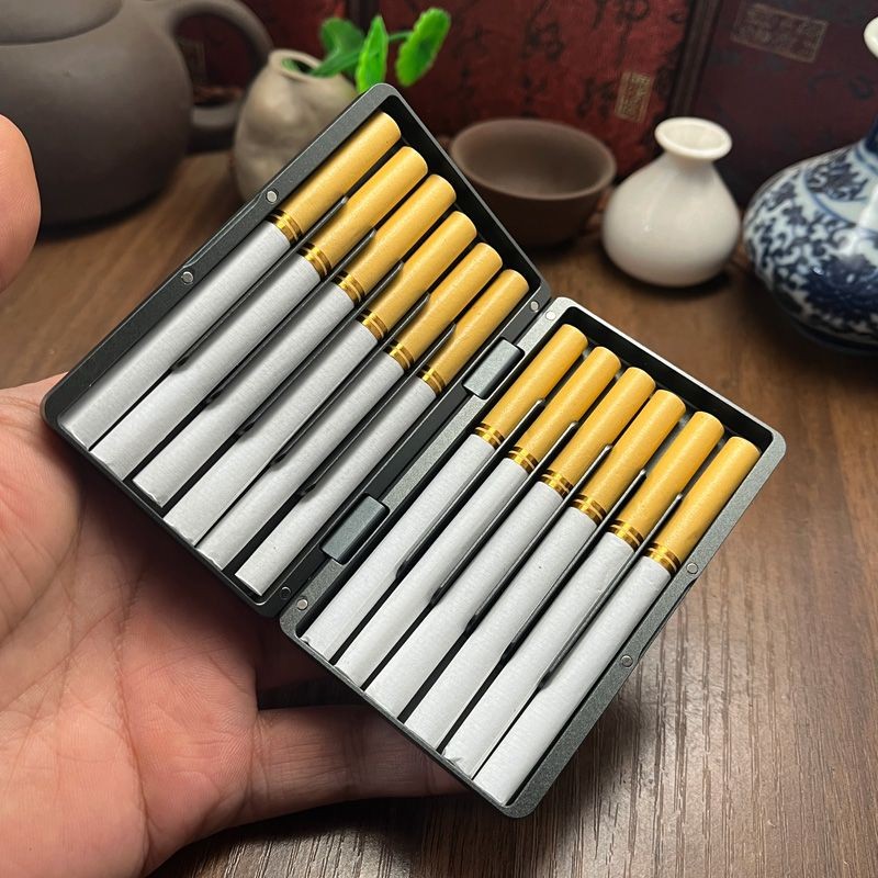 Aluminum Slim Cigarette Case 87x55mm 10pc 84mm King Size Metal Holder