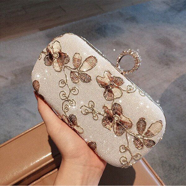 Handbags Women Bags Embroidery Women Evening Bag Wedding Bridal Shoulder Bag