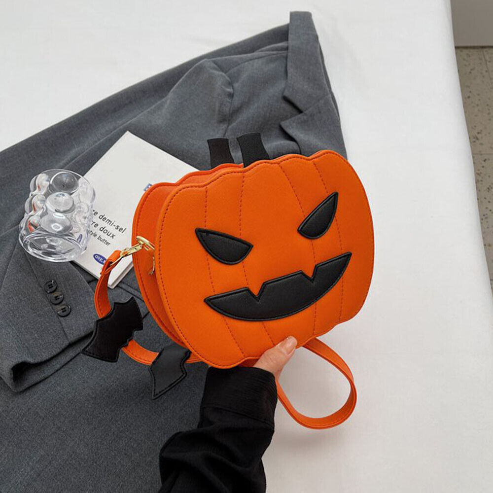 Crossbody Bag Halloween Bag Pumpkin Purse Satchel Bag Shoulder Bag Funny PU
