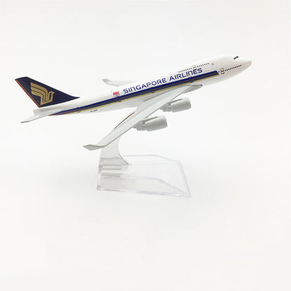 16cm 747Singapore Airlines For Boeing747 Civil Airliner 1/400 Aircraft Model