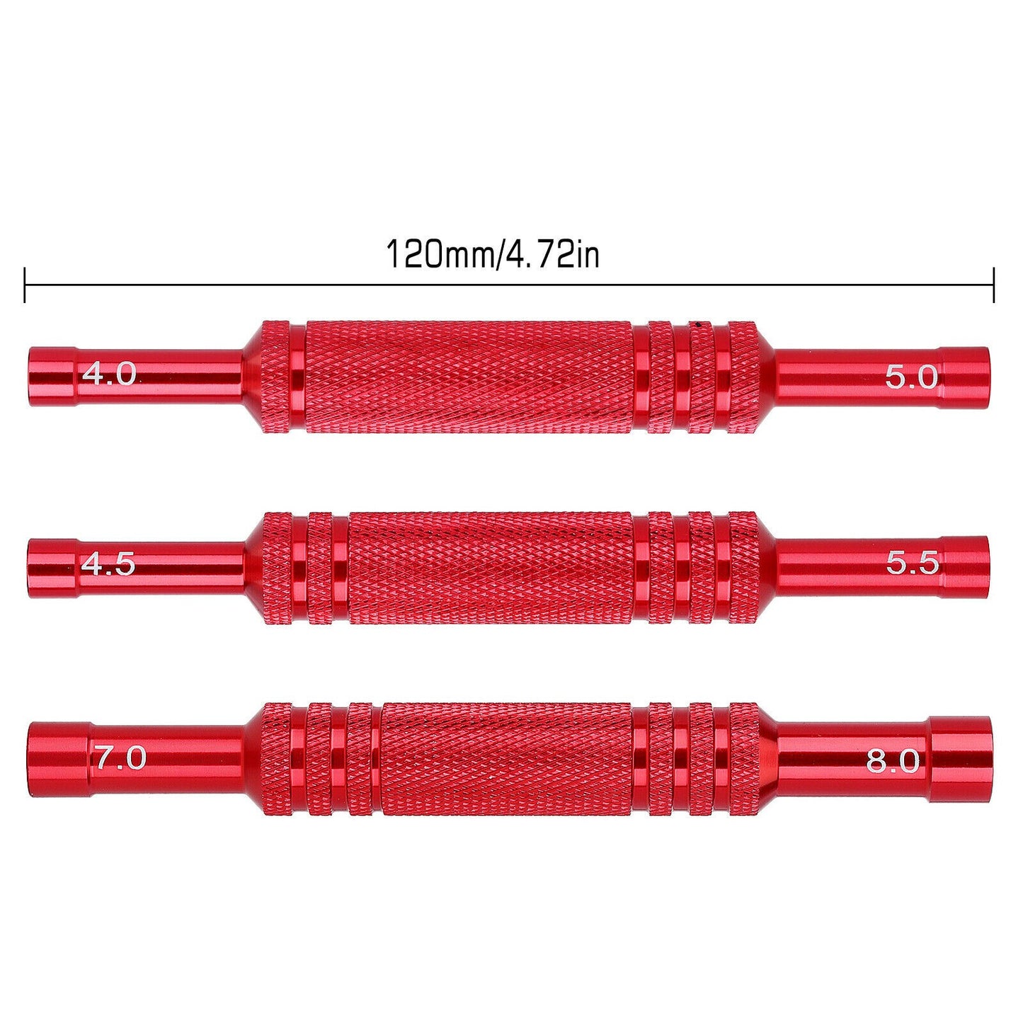 Aluminum Alloy RC Car Double Head Hexagon Sleeve Screwdriver Hex Wrench Tool
