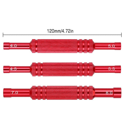 Aluminum Alloy RC Car Double Head Hexagon Sleeve Screwdriver Hex Wrench Tool