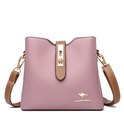 Large Shoulder Bag Synthetic Leather Messenger Bags Fashion Tote Luxury Handbag