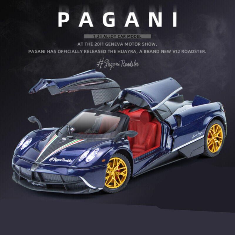 1:24 Pagani Huayra Dinastia Diecast Model Vehicle Toy Car Sound & Light Kid Gift