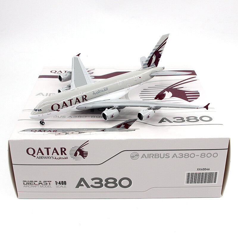 JC Wings  QATAR For AIRBUS A380 A7-APG 1/400 DIECAST Aircraft Pre-built Model