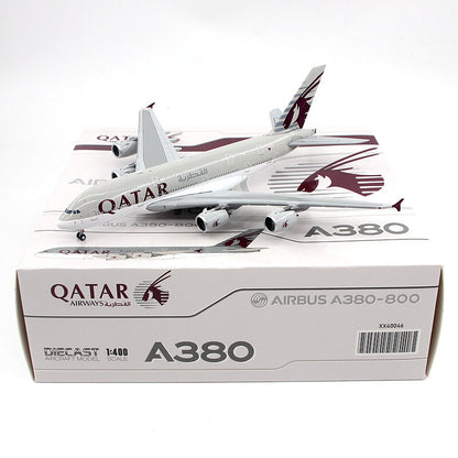 JC Wings  QATAR For AIRBUS A380 A7-APG 1/400 DIECAST Aircraft Pre-built Model