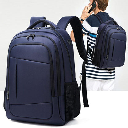 17 Inch Men Business Laptop USB Charger Backpack Travel Oxford School Bag Women