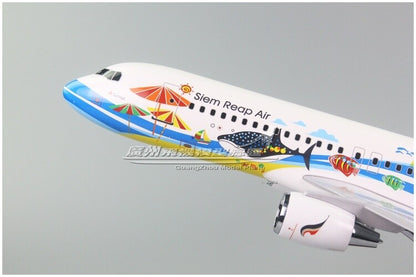 47CM Bangkok Air AIRBUS A320 HS-PGW Passenger Airplane Resin Aircraft Model